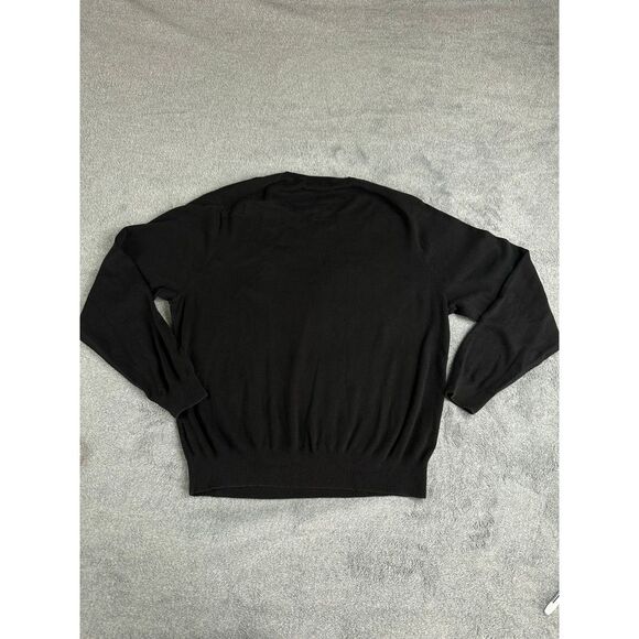 Polo Ralph Lauren Mens V-Neck Pullover Sweater Size XXL Black - Picture 2 of 5